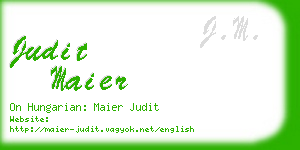 judit maier business card